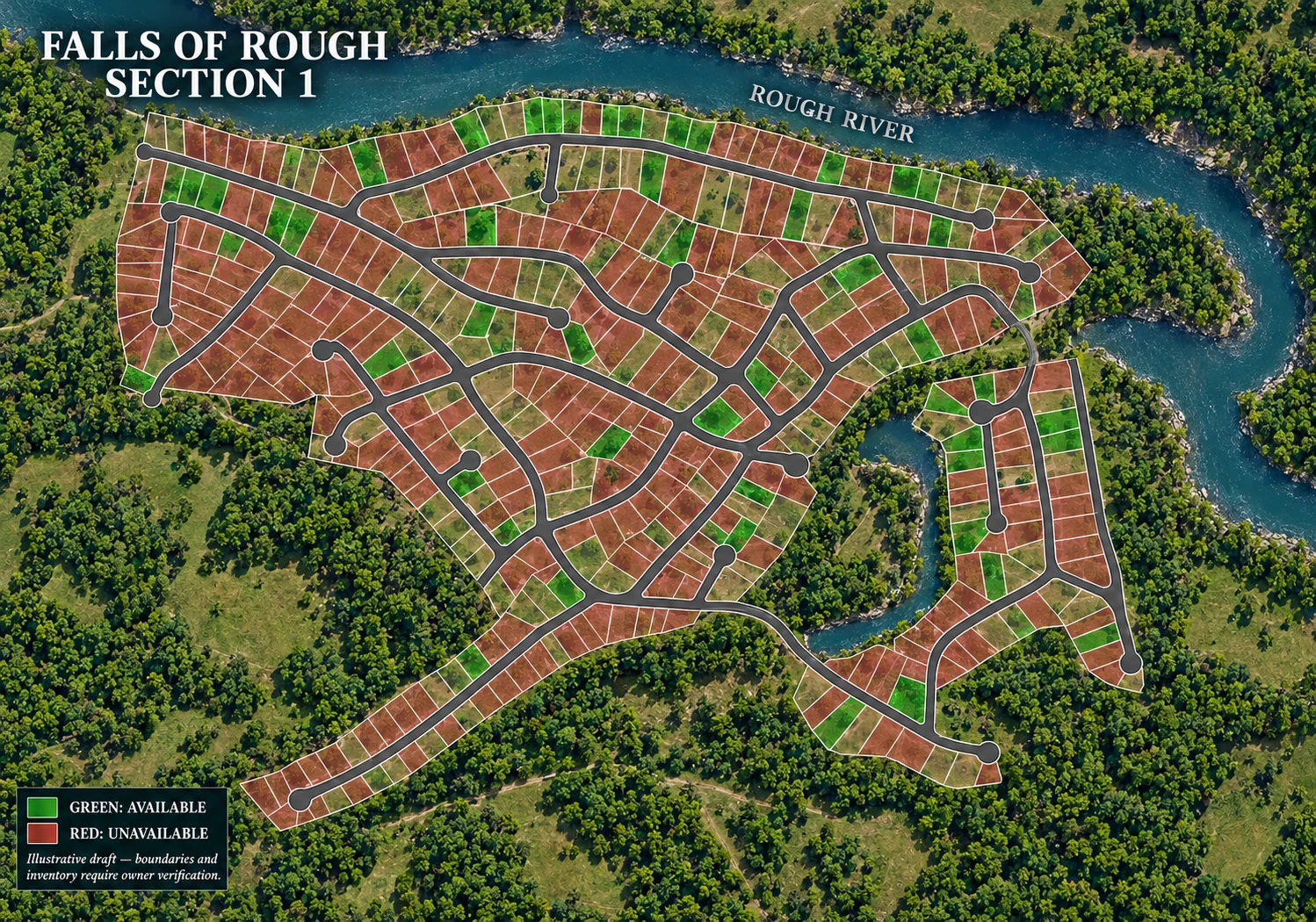 Conceptual aerial illustration of Section 1