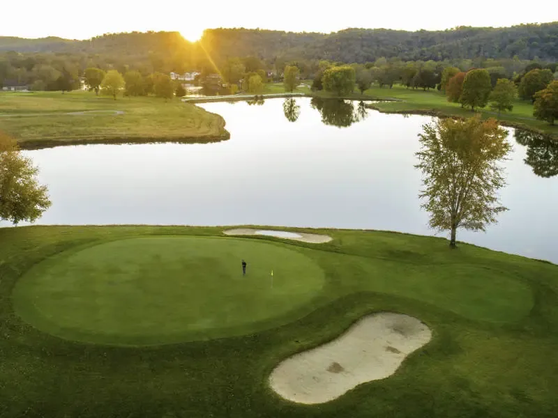 Golf course scenery at Falls of Rough